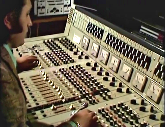 Man with a mixing desk